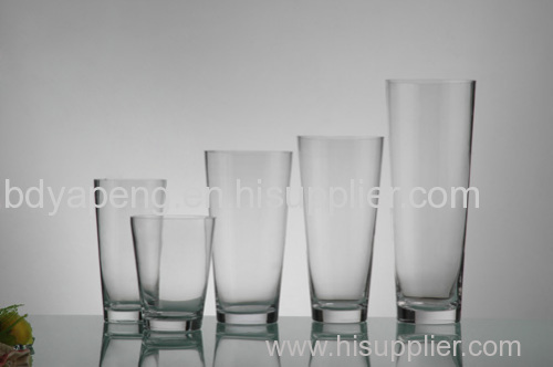 Wholesale for glass vase, tapered vase, round vase, supplier fo glass container