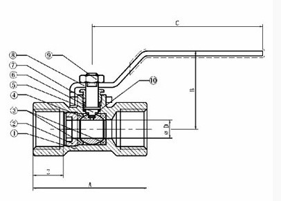 One-piece Bronze Ball Valve