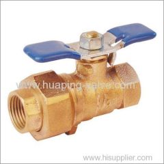 Single Union End Union Bronze Ball Valve Threaded