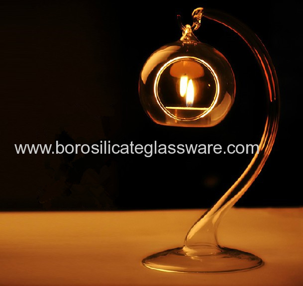 Romantic High Transparent Glass Candle Holders