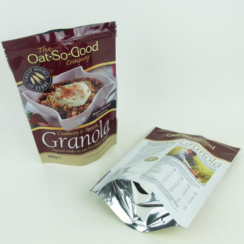 stand up aluminum foil fast food packaging bags