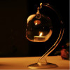 Romantic High Transparent Glass Candle Holders