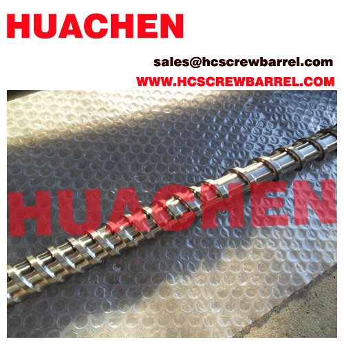 Bimetallic screw nitrided barrel for used extruder machines