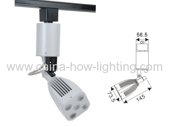 5W LED Track Light IP20 with 5pcs Cree XRE Chips
