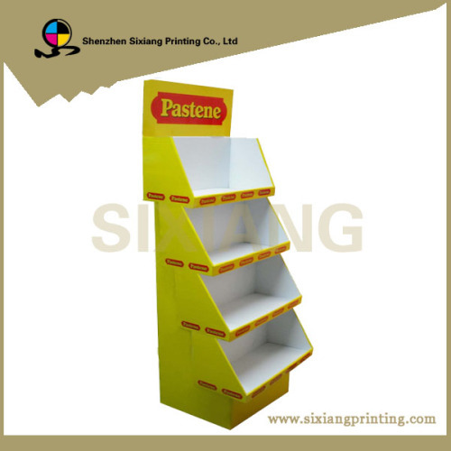 Custom color printing cardboard display shelf