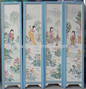 Antique reproduction painting screen