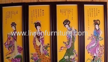 Antique reproduction painting screen