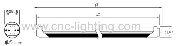 Linear T9 LED Tube(SMD2835)