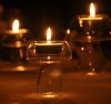 Hand Made High Transparent Borosilicate Glass Mushroom Candle Holder