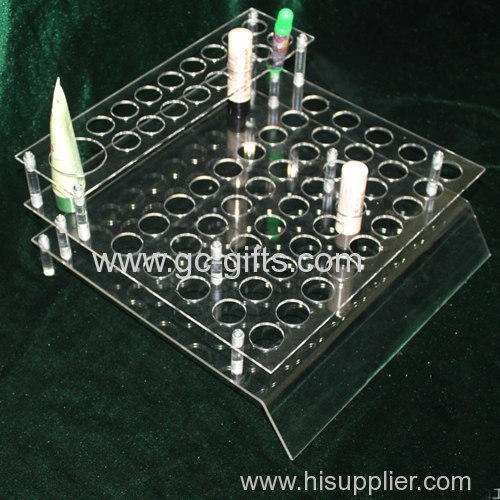 Acrylic display rack two layers of porous lipstick