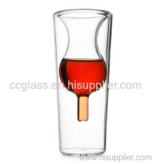 Double Walled borosilicate Liqueur Glass