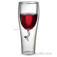 Hand Made Special twin wall red wine glasses shot glasses