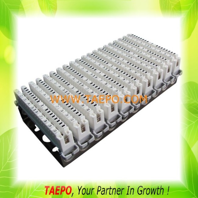 100 pairs MDF terminal block for vertical side without protection