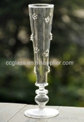Wholesale Borosilicate Champange glass goblet glass