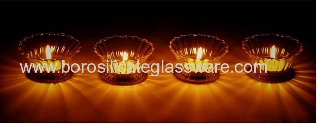 Romantic And Warm Glass Candle Holders