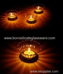 Romantic And Warm Glass Candle Holders