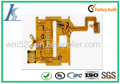 yellow flexible ffc ,flexible touch panel circuit board, touch screen fpc
