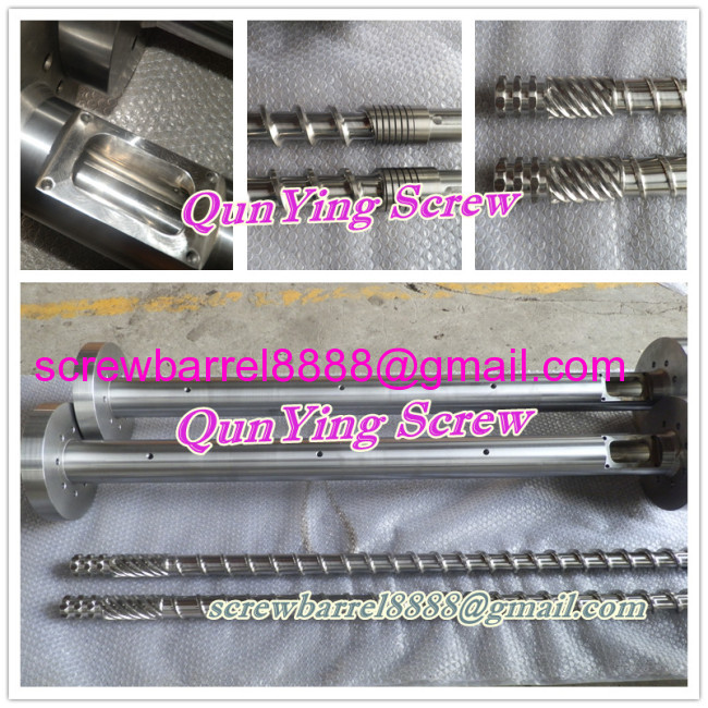Screw barrel for wire and carble plastic machine