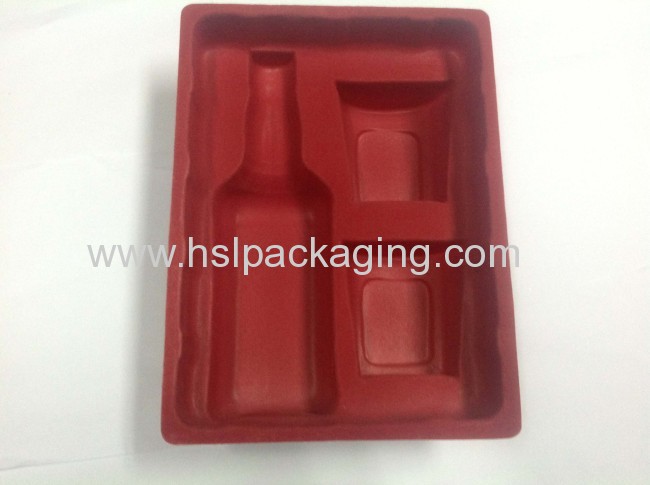 Clear plastic PS flocking tray for mobile packing