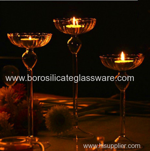 Nice Borosilicate Glass Candle Holders