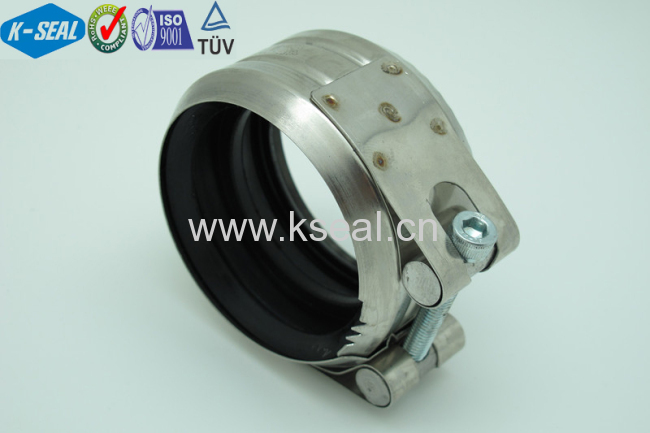 304 Stainless steel pipe coupling with EPDM Rubber