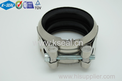 304 Stainless steel pipe coupling with EPDM Rubber