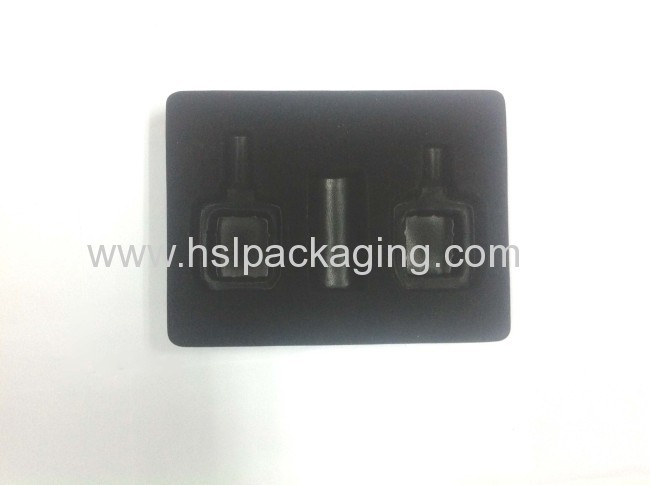 Clear plastic PS flocking tray for mobile packing