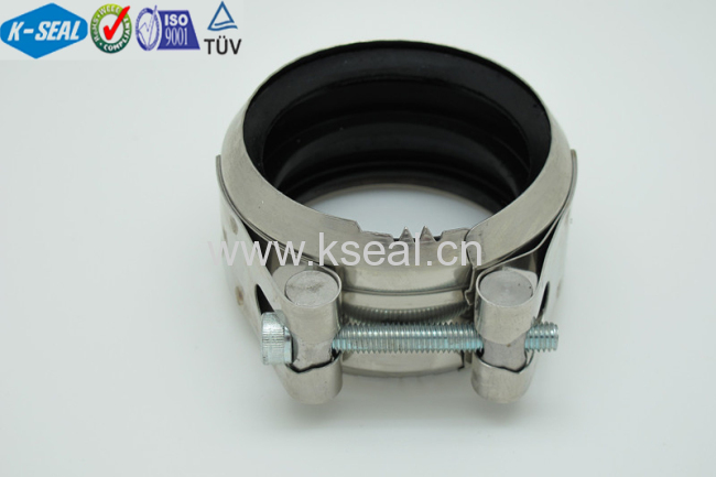 304 Stainless steel pipe coupling with EPDM RubberKDN100