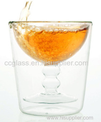 Hand Made Inside out double wall wine glasses Spirits Glasses Margarita Glasses