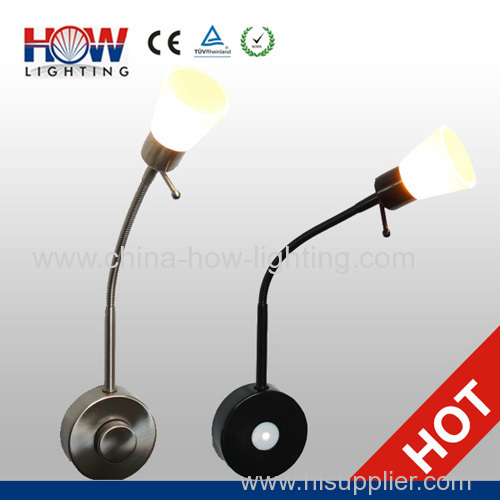 2013 hotest 3W Dimmable Plug-in Flexible LED reading Lamp