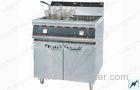 Floor Type Double Tank stovetop deep fryer For buffets , fast food