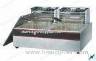 Dual Tank / BasketCommercial Deep Fryer Outdoor , 2.5 KW + 2.5 KW