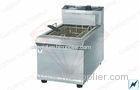 Basket Commercial Deep Fryer Restaurant With Stainless Steel Body