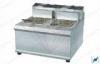 Stainless Steel Commercial Deep Fryer With Basket , 2 Basket Deep Fryer