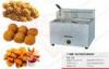 Counter Top Commercial Deep Fryer Gas With 2 Basket , 550x520x480mm