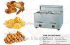 Countertop Gas Double Deep Fryer For Hotels / Fast Food ,10.4 KW