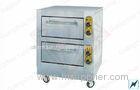 Commercial Electric Baking Oven With Stainless Steel Body , 3.2KW + 3.2KW