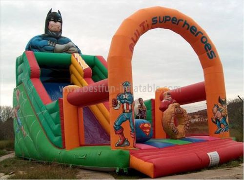 Bat Man Inflatable Slide