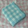 Soft Crocheting Edge Polyester Baby Blanket Woven For Baby Bedding