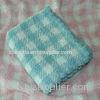 Soft Crocheting Edge Polyester Baby Blanket Woven For Baby Bedding