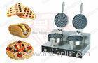 2 Plate Commercial Waffle Maker With Stainless Steel Body , 2 KW