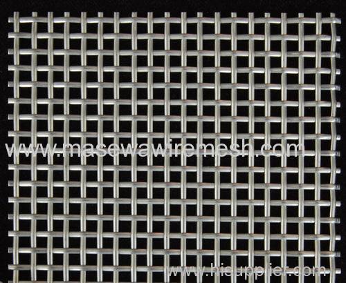 5mm mesh size flat rod woven square mesh stainless steel mesh