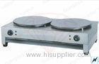 Counter Top 2-Plate Electric Crepe Maker , Commercial Kitchen Equipments