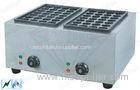 Commercial Kitchen Equipments , Countertop Electric Fish Pellet Grill With 2 Plate