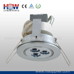 2013 new High Quality 3W 270LM LED Downlight Housing with 3pcs CREE XP