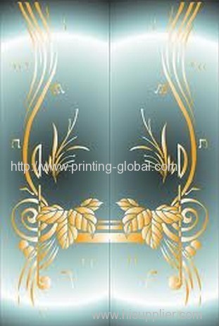 Hot stamping film for glass door