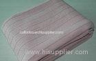 100% Ring Spun Cotton Woven Blanket , Thurmal Blanket For Multi - Seasonal