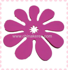 Flower foldable silicone placemat