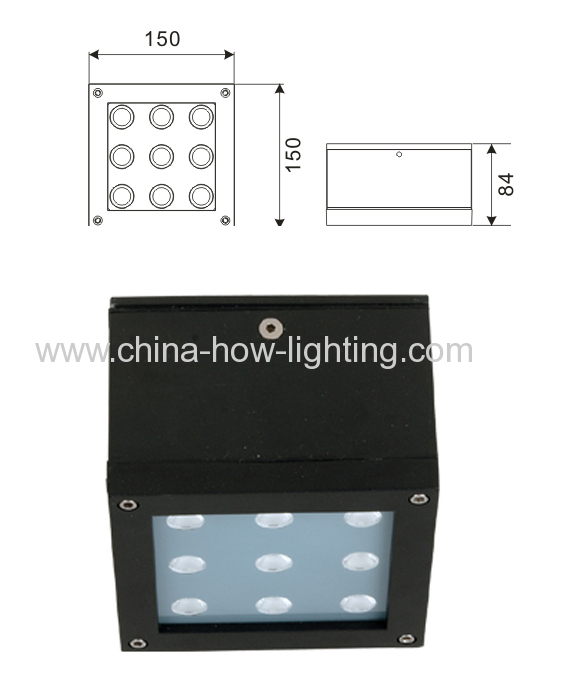 2013 New High Quality Downlight LED 9W 810LM 9pcs CREE XP