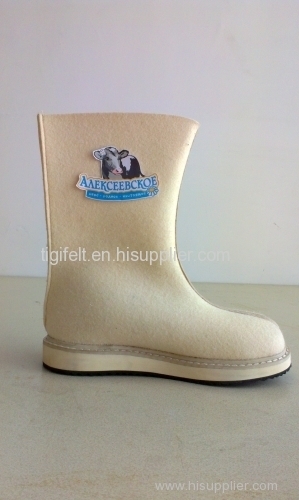 Durable Warm Felt Half Boots